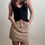 Thumbnail: Corduroy Tan Mini Skirt