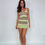 Thumbnail: Green Chevron Knit Midi Dress
