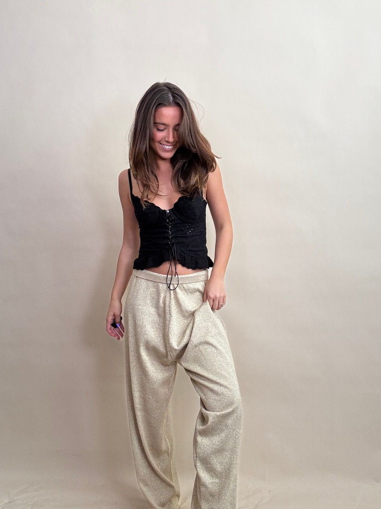 Vintage Gold Knit Pants