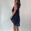 Thumbnail: Navy Ruffled Mini Dress