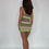 Thumbnail: Green Chevron Knit Midi Dress