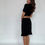 Thumbnail: Black Ruffled Midi Skirt