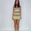 Thumbnail: Green Chevron Knit Midi Dress