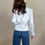 Thumbnail: Vintage White Silk Blazer