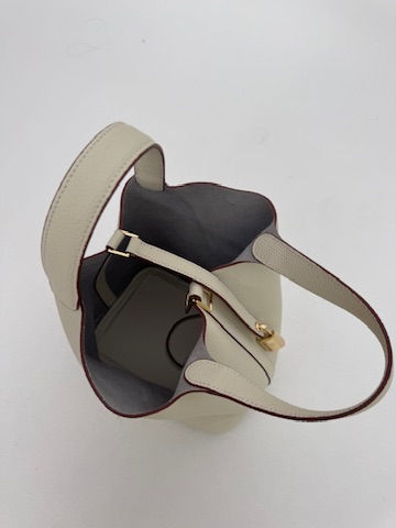 Thumbnail: Creme Bucket Handbag