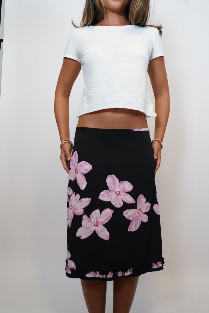 Thumbnail: Vintage Flower Midi Skirt