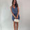 Thumbnail: Blue Drop Waist Mini Dress