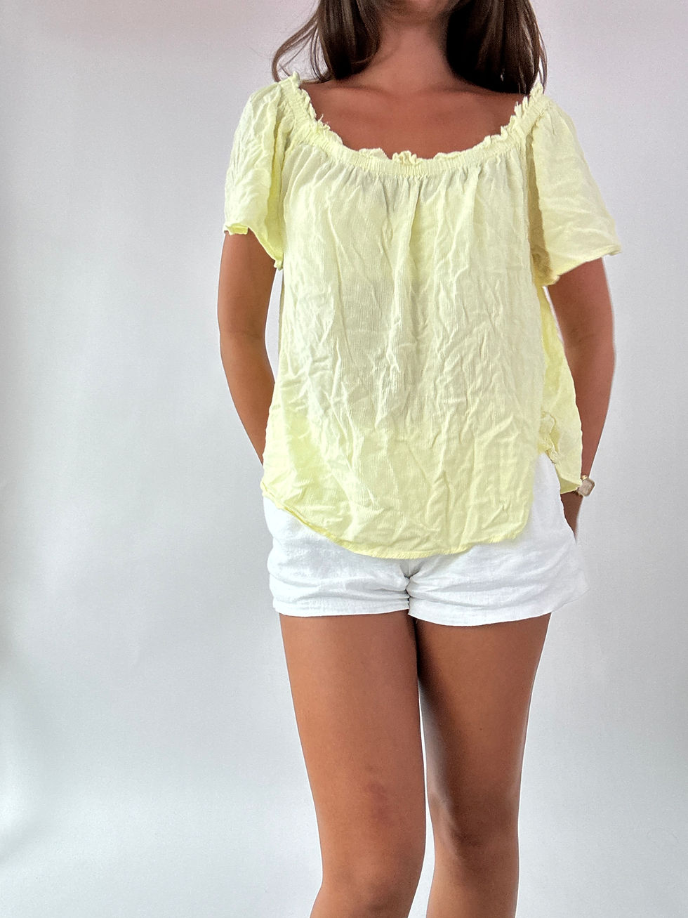 Thumbnail: Yellow Linen Top
