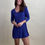 Thumbnail: Purple Ribbed Mini Dress