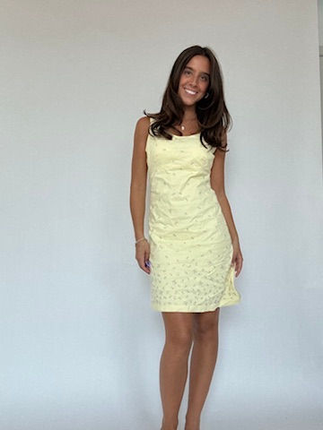 Thumbnail: 90s Yellow Floral Mini Dress