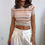 Thumbnail: Striped Metallic Crop Top