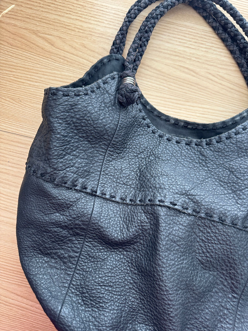 Thumbnail: Black Hobo Tote Bag