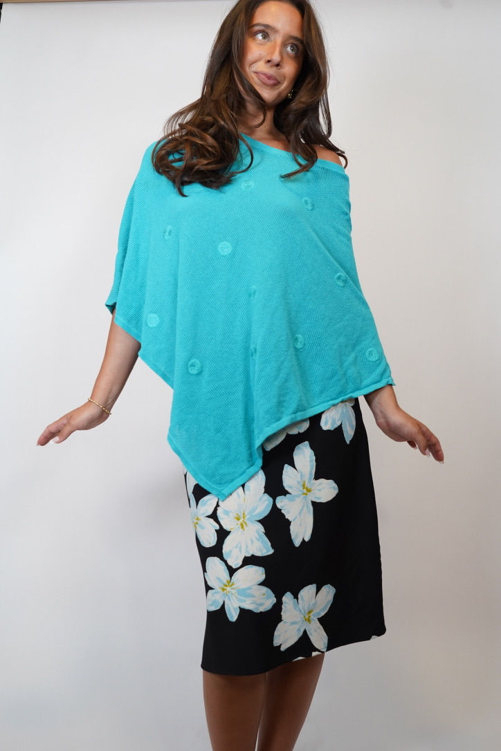 Thumbnail: Vintage Teal Poncho