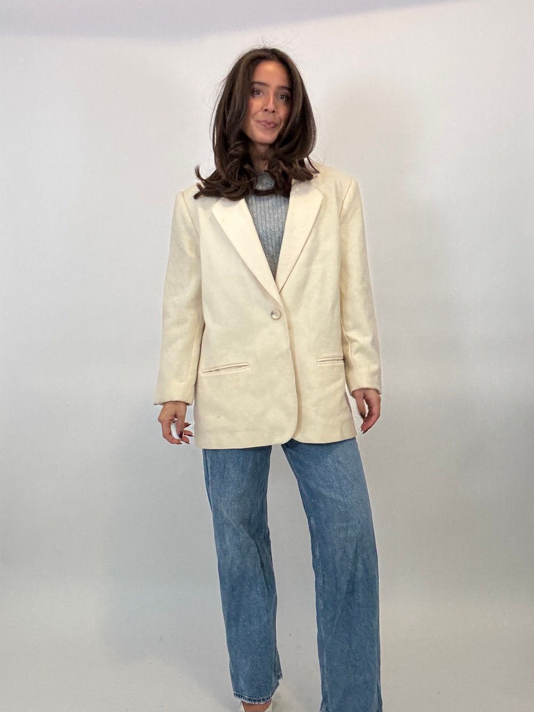 Thumbnail: Wool Creme Blazer