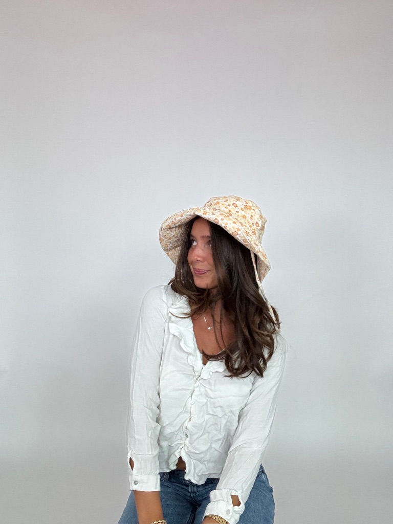Thumbnail: Lack of Color Floral Bucket Hat