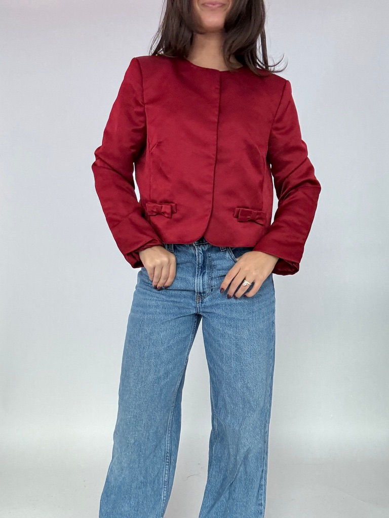 Thumbnail: H&M Red Bow Top
