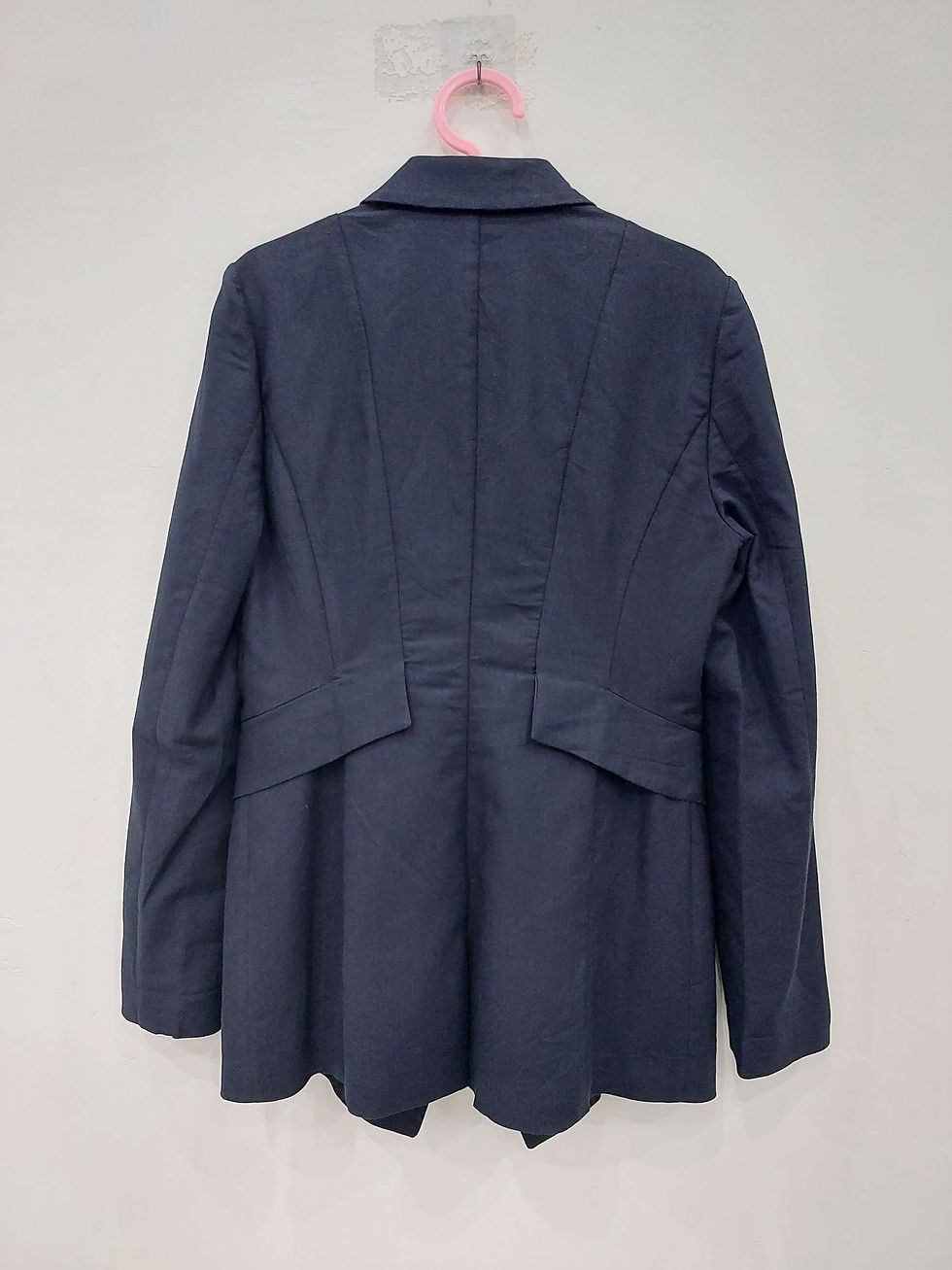 Thumbnail: Navy Blue Double-breasted Blazer for women in Bust size 34