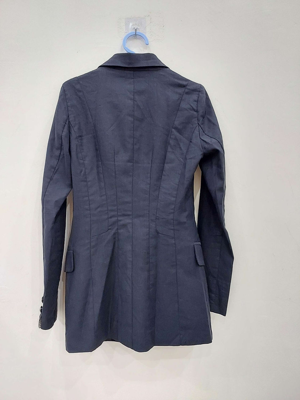 Thumbnail: Navy Blue Slim-fit Blazer for women in Bust size 34
