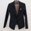 Thumbnail: Black Blazer with Brooch for women in Bust size 34