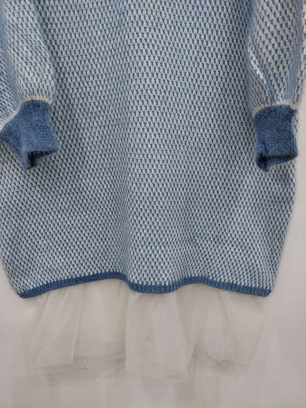 Thumbnail: Blue Sweater Dress - Bust 40