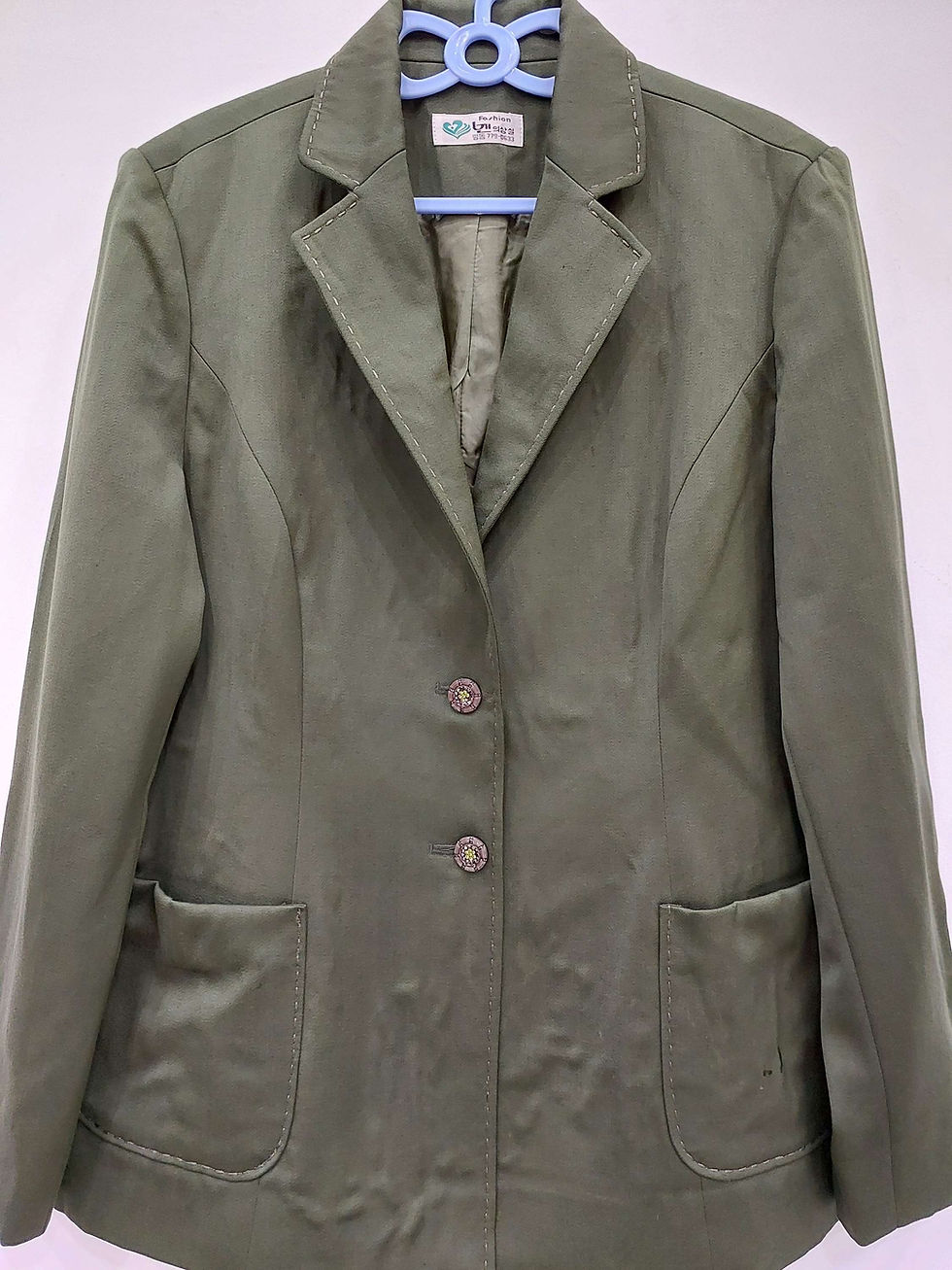 Thumbnail: Olive Blazer for women in Bust size 40