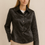 Thumbnail: Silk Satin Black Shirt - Bust 37