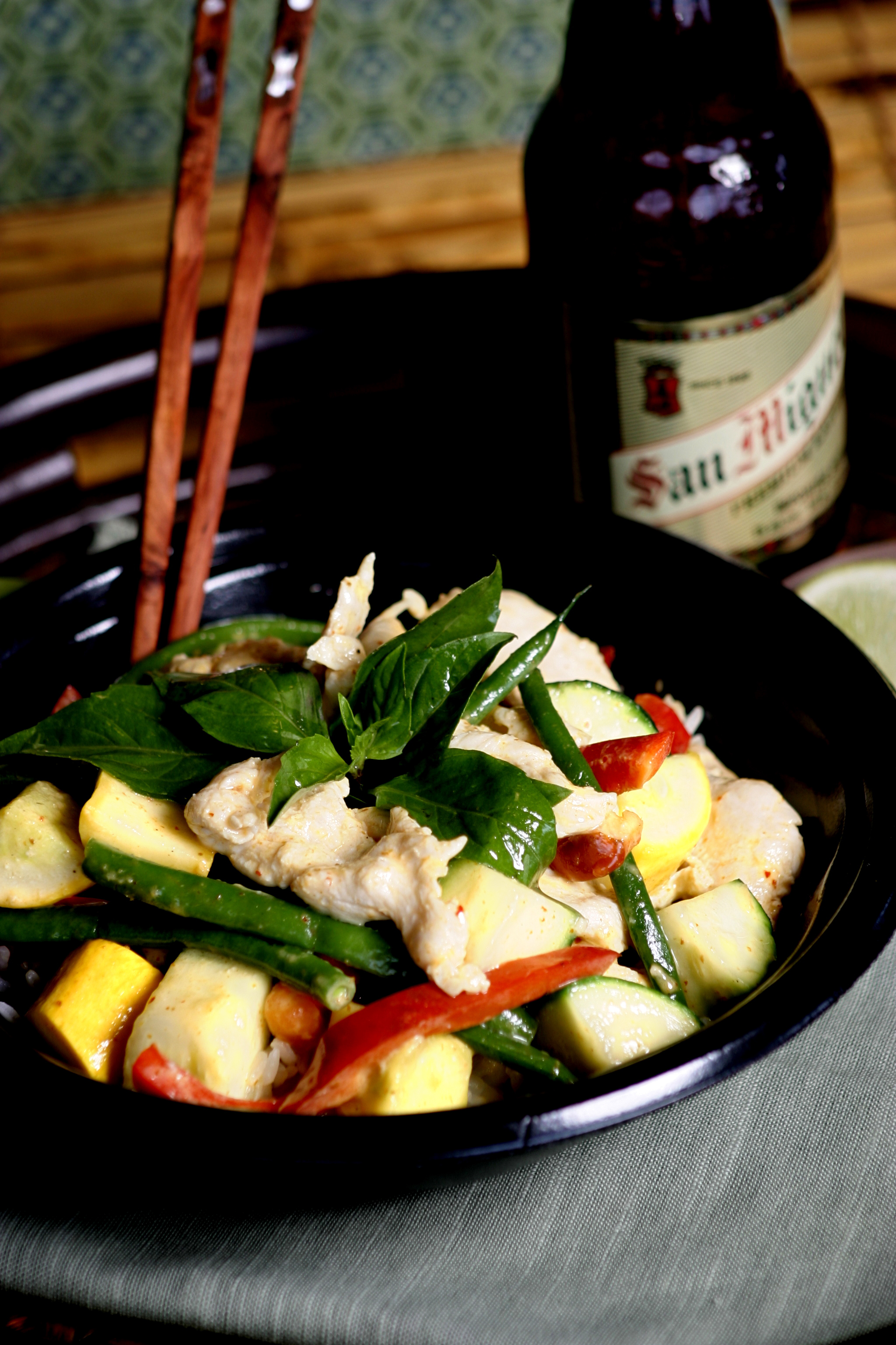 Arranged Food and Objects