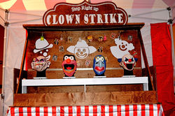 Clown Strike carnival game