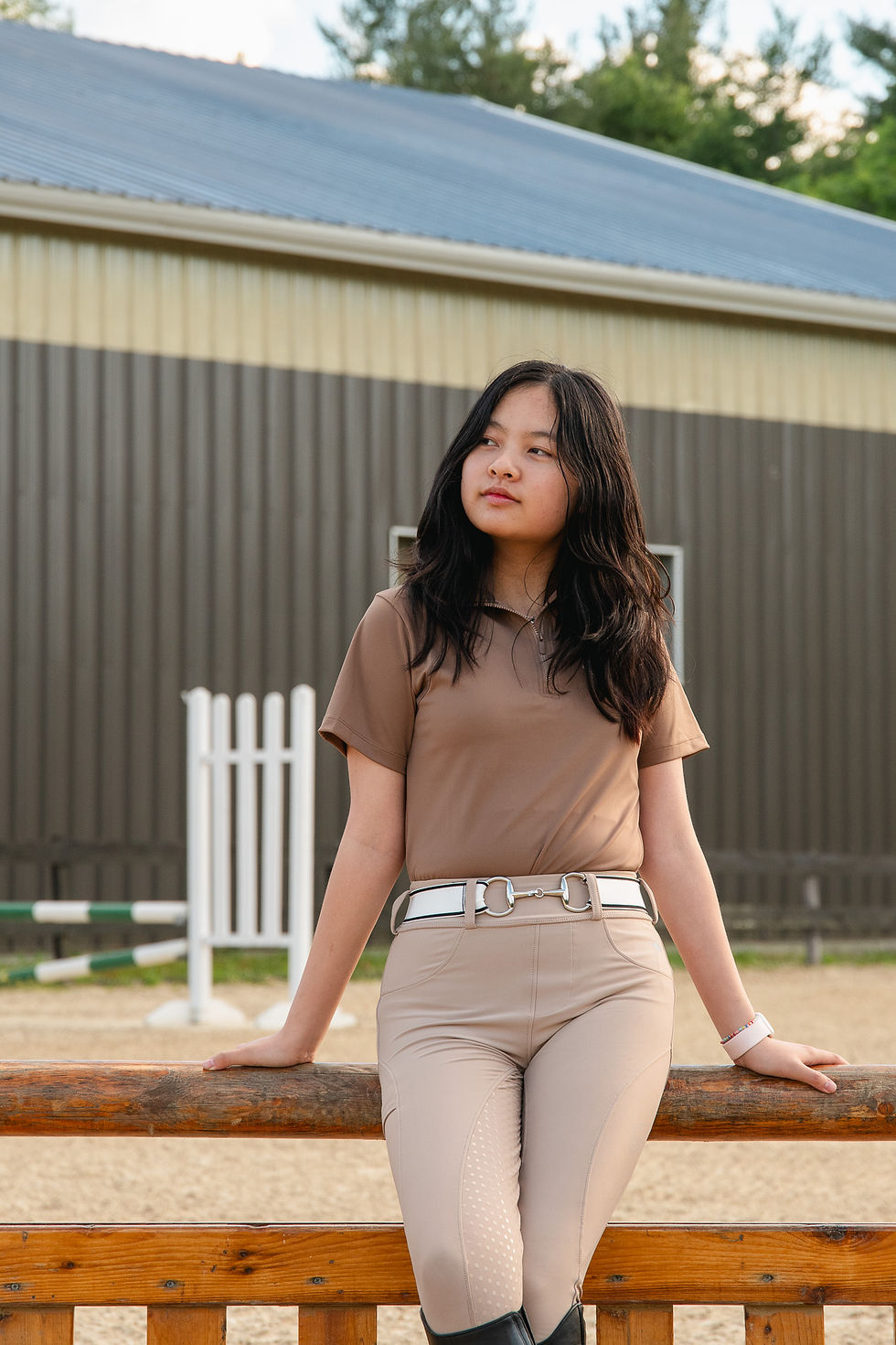 Thumbnail: Riding Academy Short Sleeve Quarter Zip Tops (Multiple Colors)