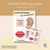 Avant de parler, on comprend – Affiche éducative