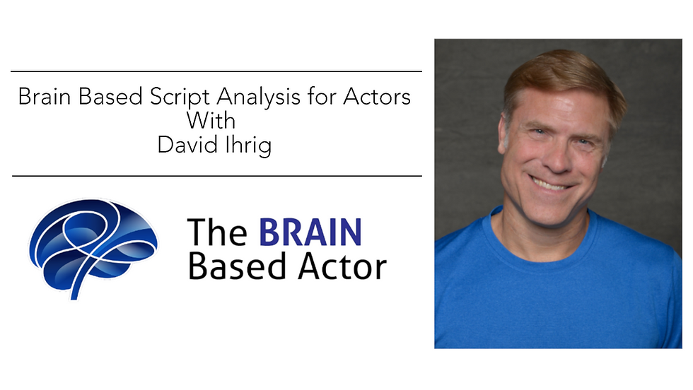 Brain Based Script Analysis for Actors
