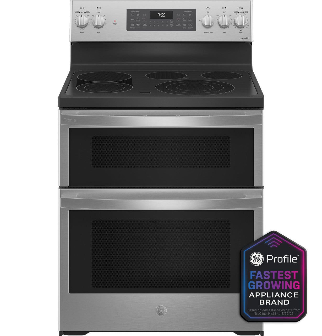 GE Profile PB965YPFS Smart Electric Double Oven Range — Open Box