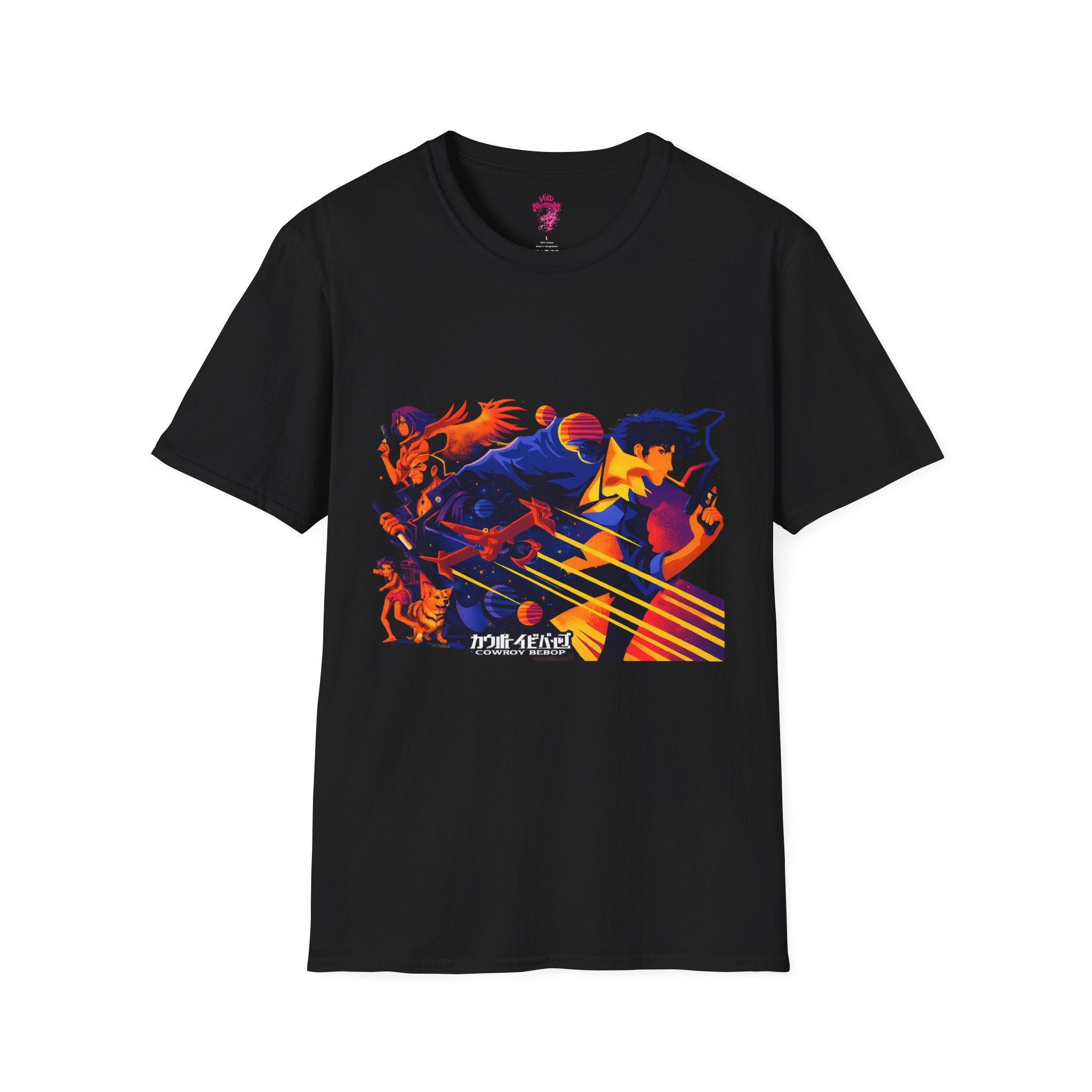 Cowboy Bebop Group Drawing T-Shirt — Anime Space Bounty Hunters Tee
