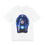 Thumbnail: Mystic Neon Witch T‑Shirt — Blue Orb Sorceress Graphic Tee