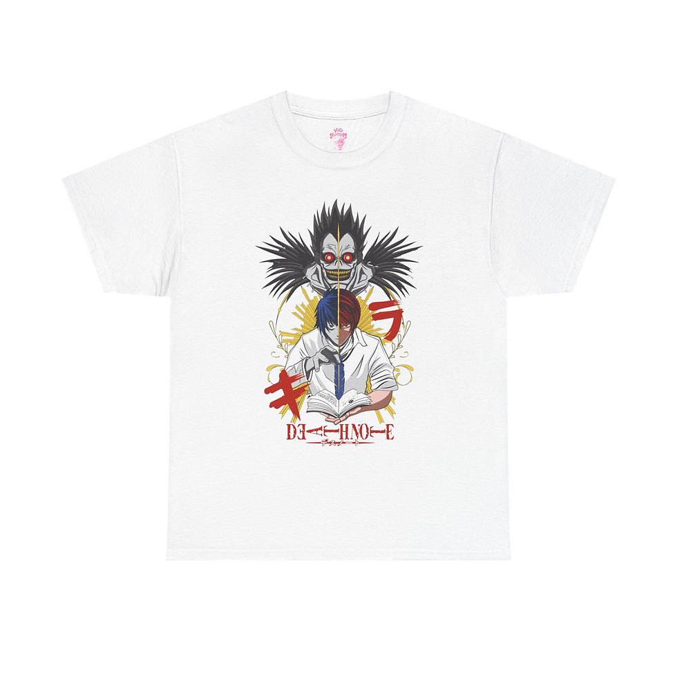 Thumbnail: Death Note Trio Shinigami L T-Shirt — Anime Manga Fans Tee