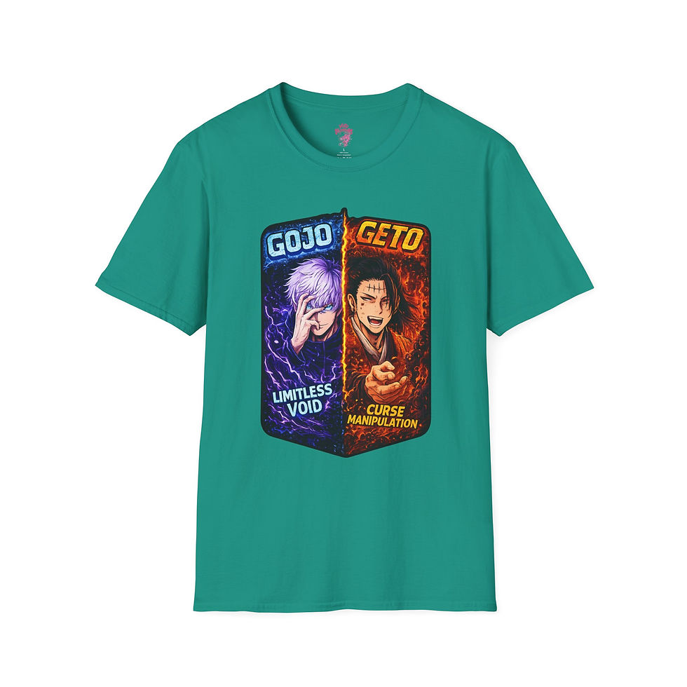 Thumbnail: Jujutsu Kaisen Gojo vs Geto T-Shirt — Anime Battle Graphic Tee