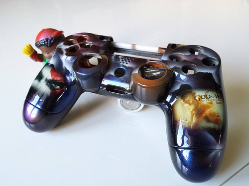 Coque Manette PS4 Custom à l'aérographe !!! Dualshock 4 Sixaxis bob Coque Manette PS4 Custom à l'aérographe !!! Dualshock 4 Sixaxis bob