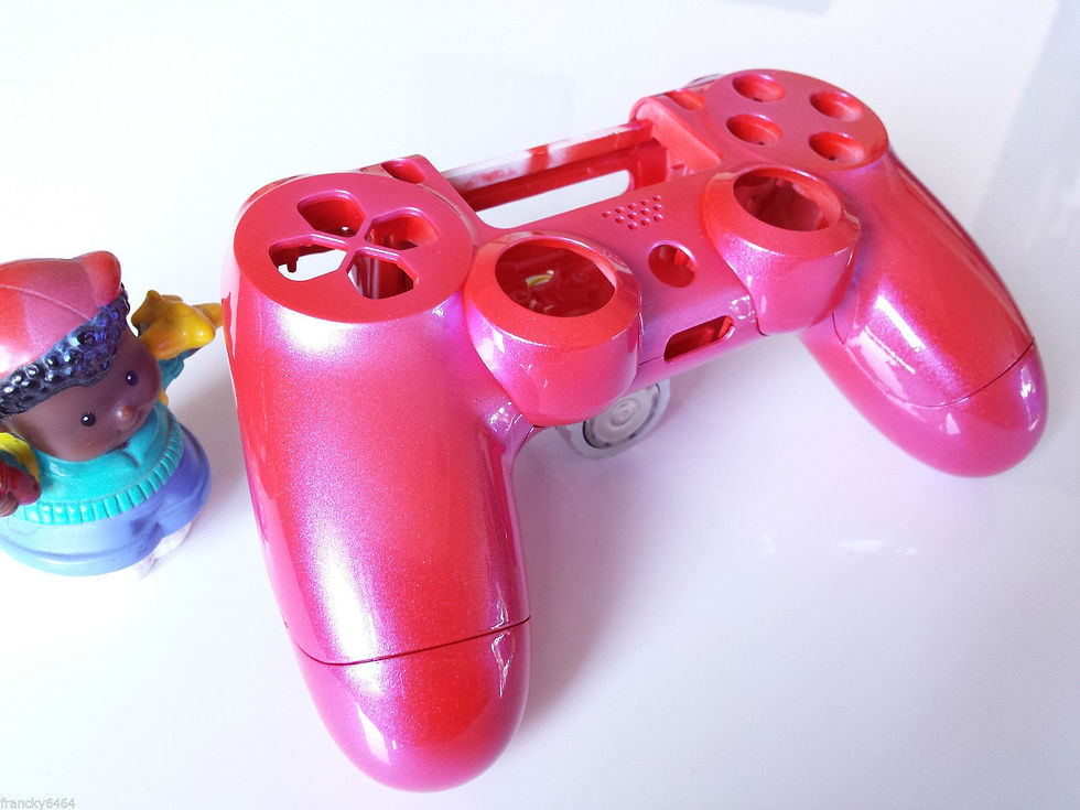 Thumbnail: Hull Controller PS4 Custom with airbrush !!! Dualshock 4 Sixaxis pink!