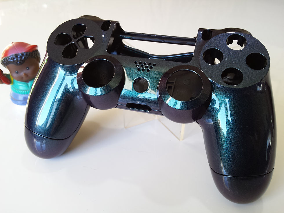 Hull Controller PS4 Custom with airbrush !!! Dualshock 4 Sixaxis blue cam!