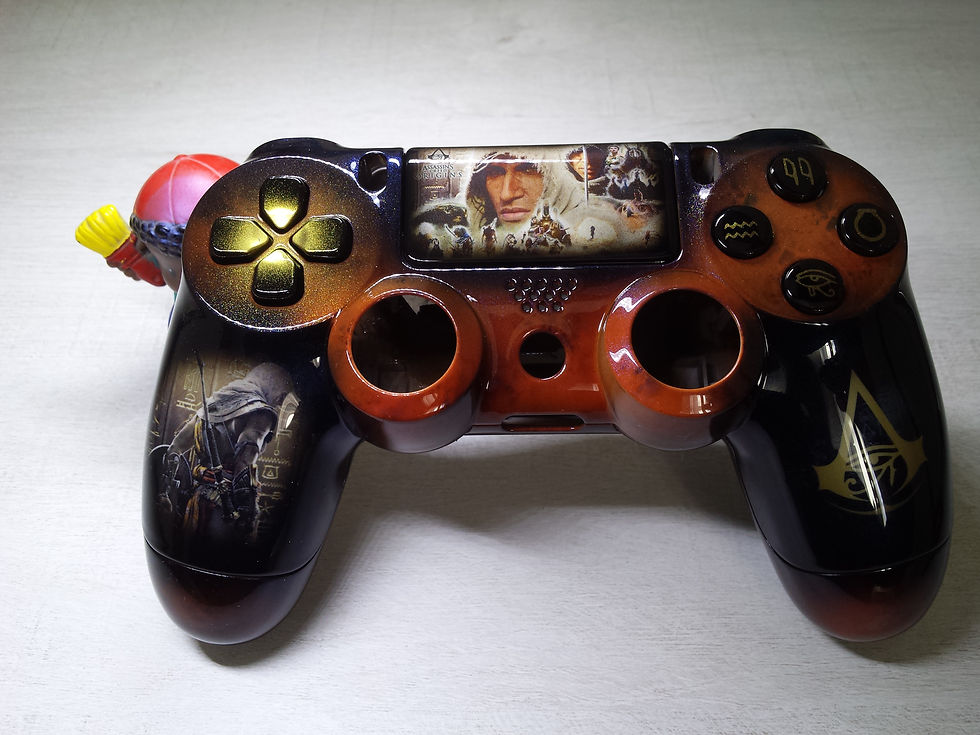 Miniature : Coque Manette PS4 Custom à l'aérographe !!! Dualshock 4 Sixaxis !