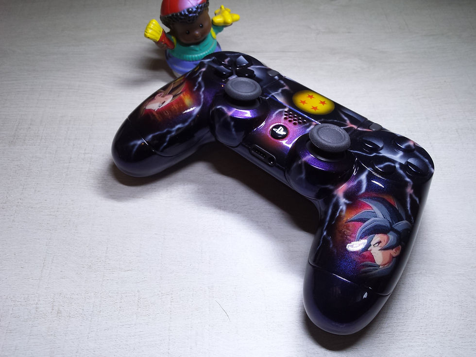 Thumbnail: PS4 Custom joystick with airbrush !!! Dualshock 4 Sixaxis DBZ