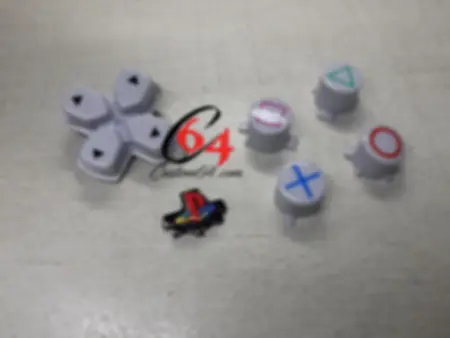 kit Boutons vintage blanc brillant manette ps5 dualsense