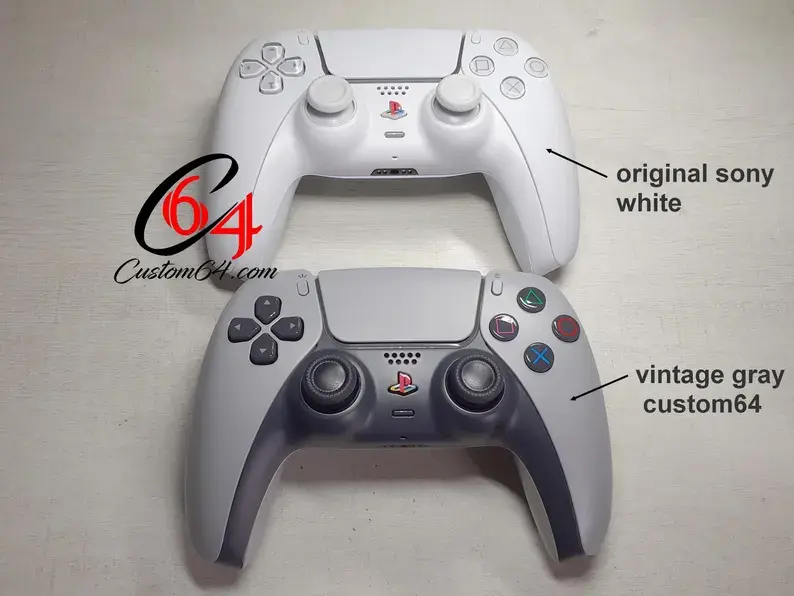 Thumbnail: coque manette ps5 dualsense vintage