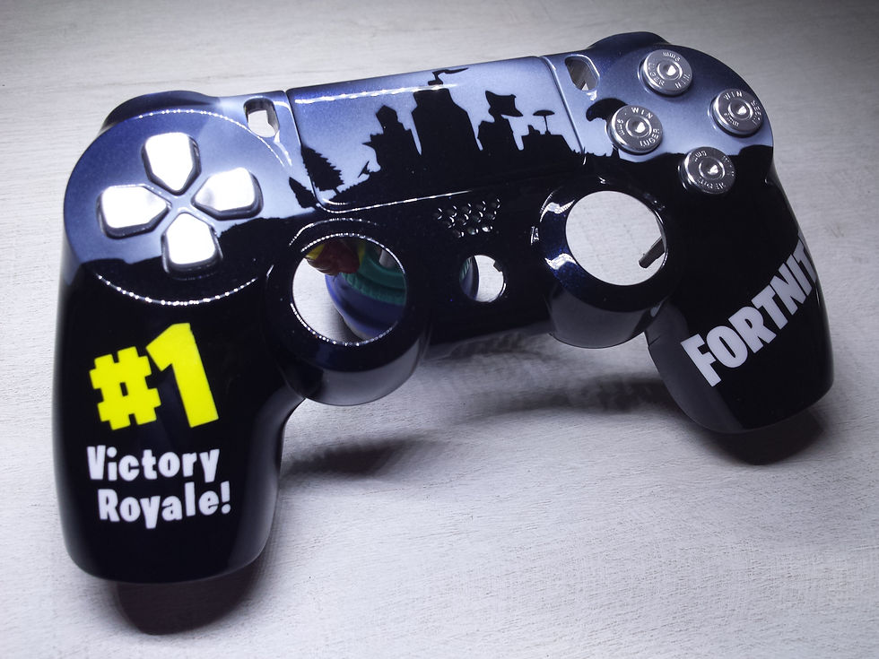 Miniature : Coque Manette PS4 Custom à l'aérographe !!! Dualshock 4 Sixaxis ! fortnite