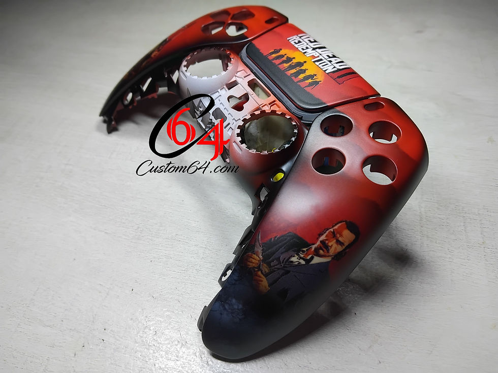 Thumbnail: Coque Manette PS5 Custom red dead redemption 2