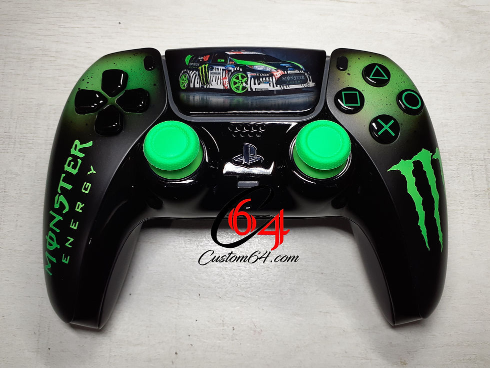 Thumbnail: manette PS5 dualsense sony monster energy