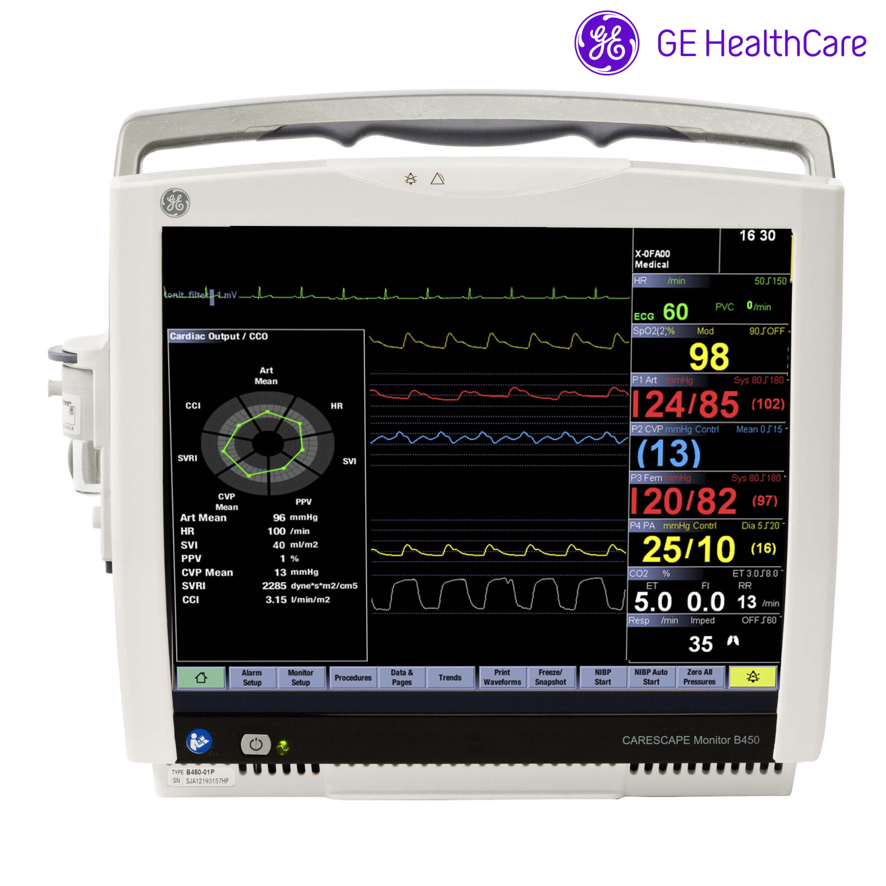 Монитор пациента GE CARESCAPE B450