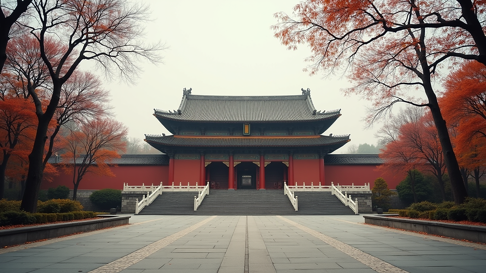 Eye-level view of the historic Sun Yat-sen Memorial Hall
