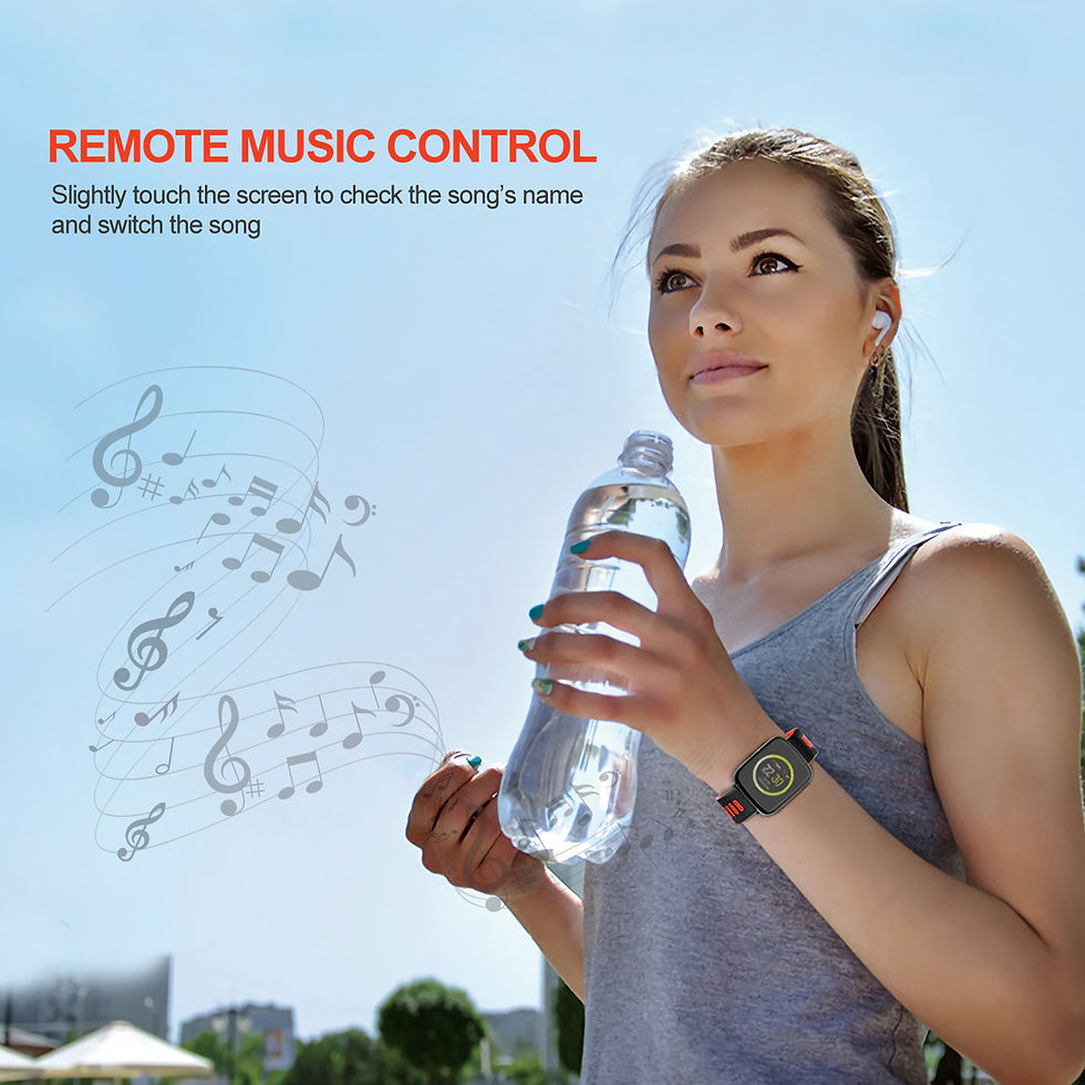Thumbnail: Smart Watch Fitness Tracker 1.54'' Color Screen IP68 Waterproof Activity Tracker