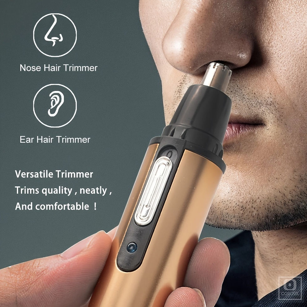 Thumbnail: 1PC Electric Nose Hair Trimmer USB Rechargeable Ear Nose Hair Trimmer Shaver Raz